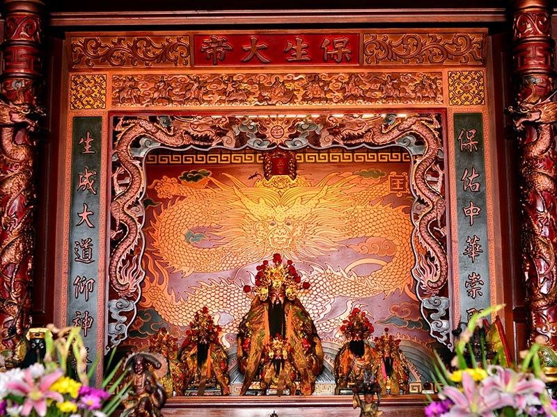 保聖宮供俸的「保生大帝」為醫神，又稱大道公，是源自閩南泉州同安地區的信仰